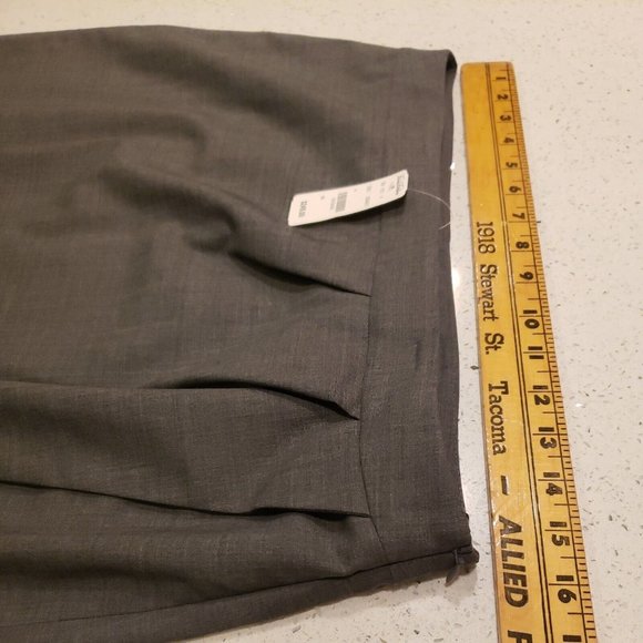 Brooks Brothers Pencil Skirt wrap Gray Size 10 NWT wool blend - Picture 4 of 9